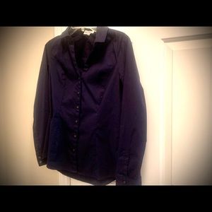 Express slim fit button shirt